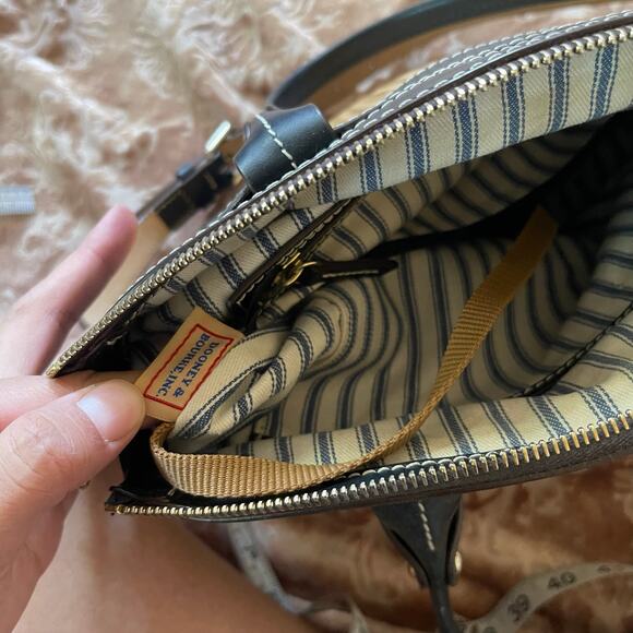 Dooney and‎ Burke beacon woven leather satchel - Picture 2 of 7